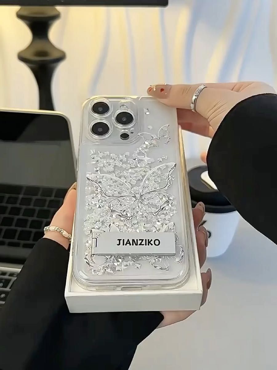新品入荷 Galaxy S23Ultraスマホケース 蝶々 動く流砂 スタンド式 韓国 大人気 おしゃれ 可愛い