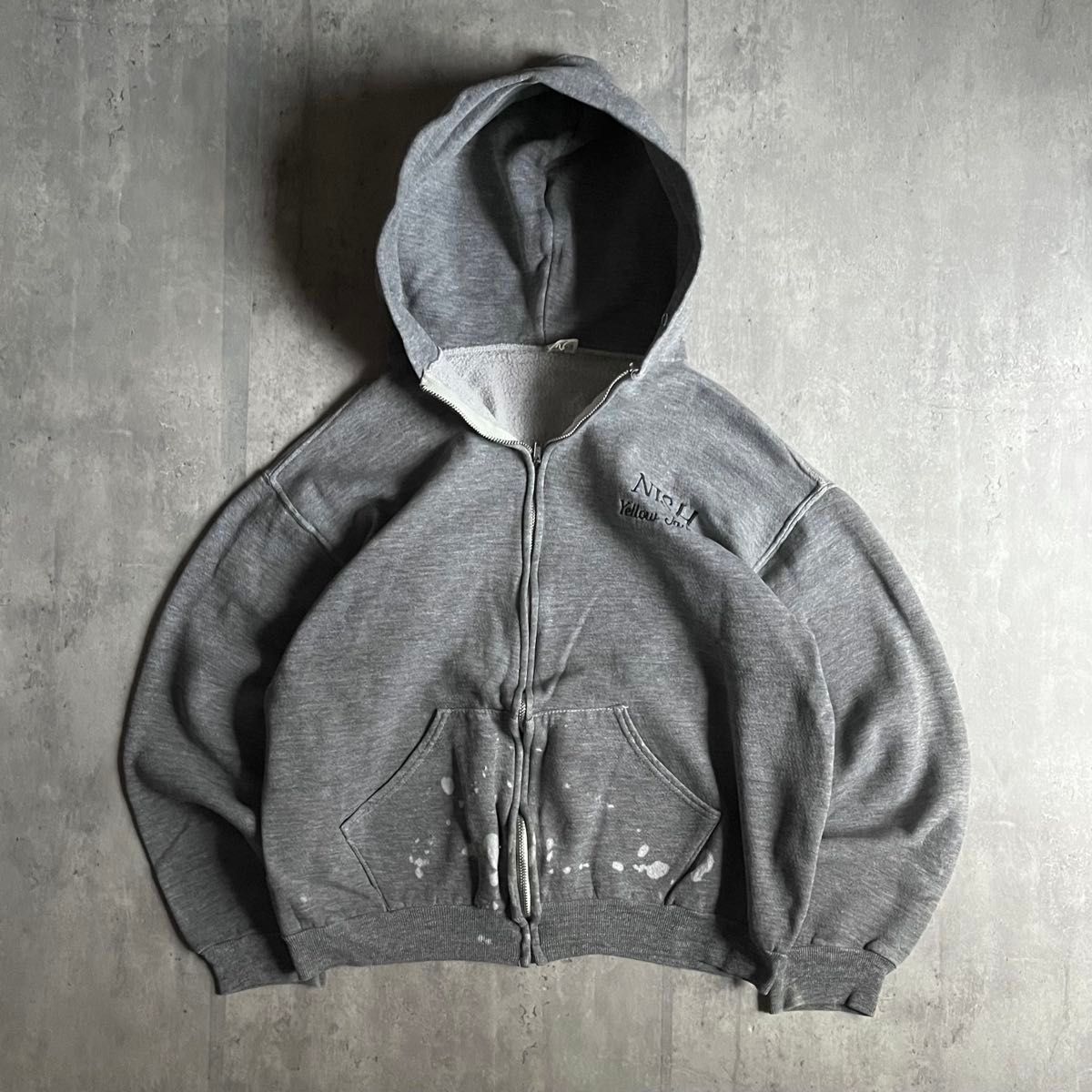 70s Russell Athletic】ジップパーカー 短丈 カレッジ usa製 片 70s Russell Athletic】ジップパーカー 短丈 カレッジ usa製 片