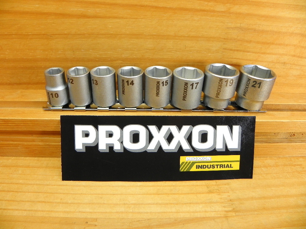 処分 プロクソン 3/8(9.5) 六角ショート ソケットレンチ セット 8点 PROXXON_画像1