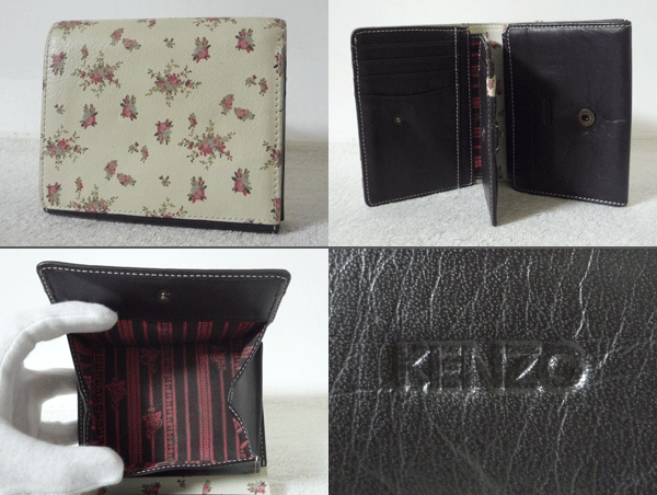 ヤフオク ケンゾー Kenzo レザー マルチカラー花柄 ホワイ ヤフオク ケンゾー Kenzo レザー マルチカラー花柄 ホワイ