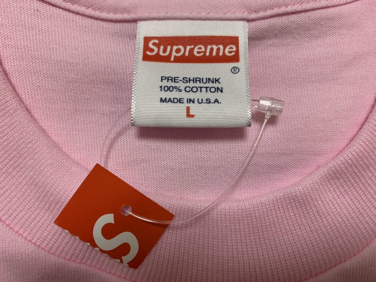 L Supreme Bandana Box Logo Tee Large Light Pink 19FW シュプリーム バンダナ ボックス ロゴ ボックスロゴ ピンク Tシャツ 半袖 19AW