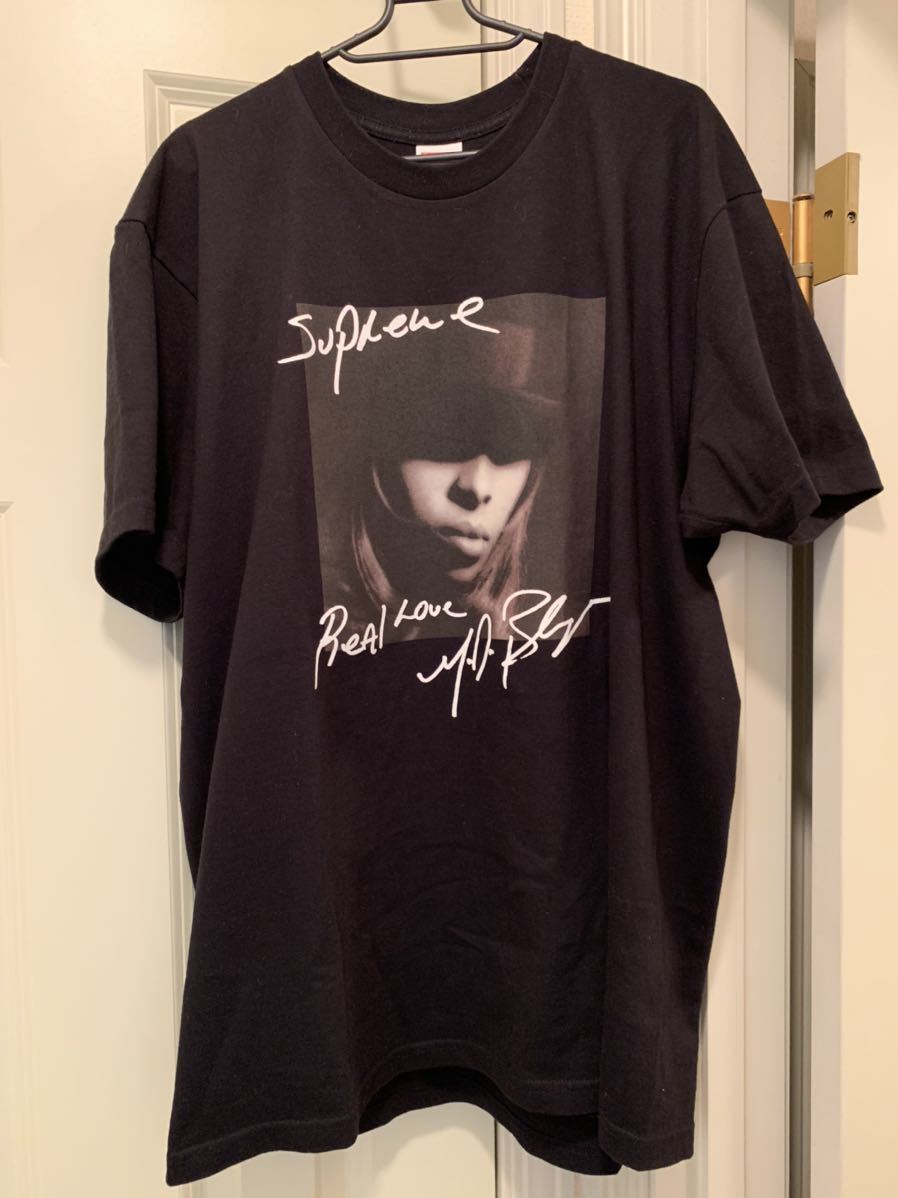 L Supreme Mary J. Blige Tee Black Large 19FW シュプリーム メアリー ブラック 黒 半袖 Tシャツ 19AW 中古