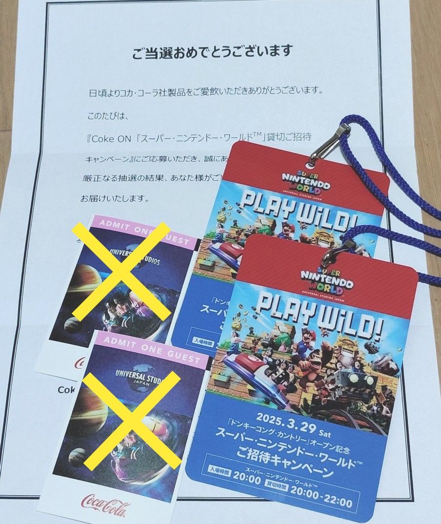 USJ 3/29 スーパー・ニンテンドー・ワールド貸切ご招待 2名様 USJ 3/29 スーパー・ニンテンドー・ワールド貸切ご招待 2名様