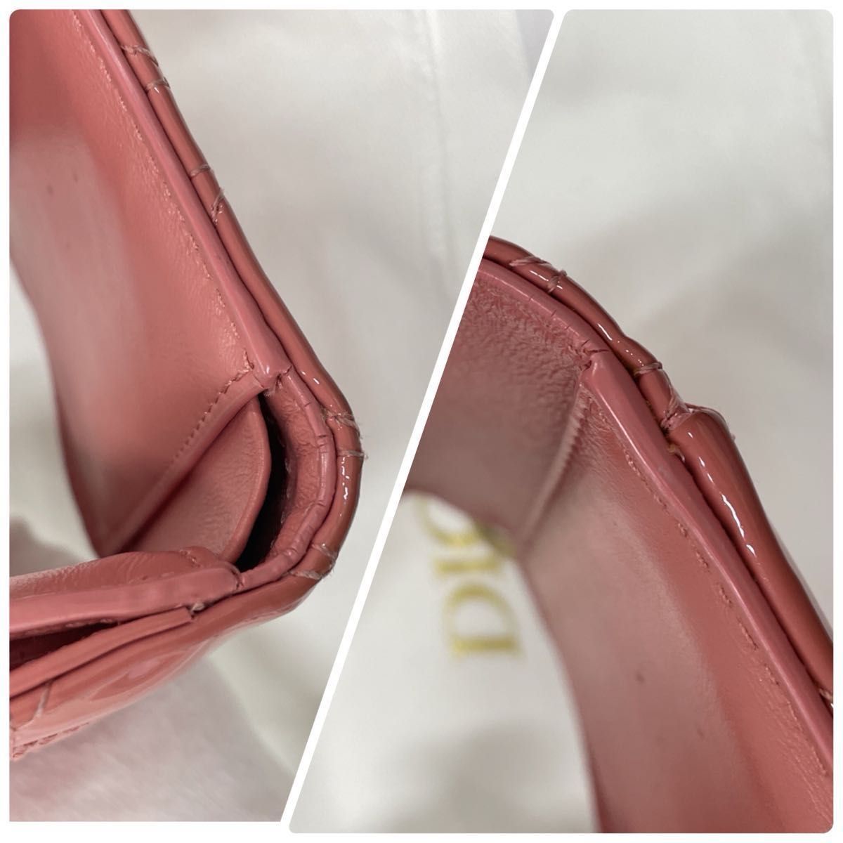 Dior ディオール レディディオール 三つ折り財布 ロータス Dior ディオール レディディオール 三つ折り財布 ロータス