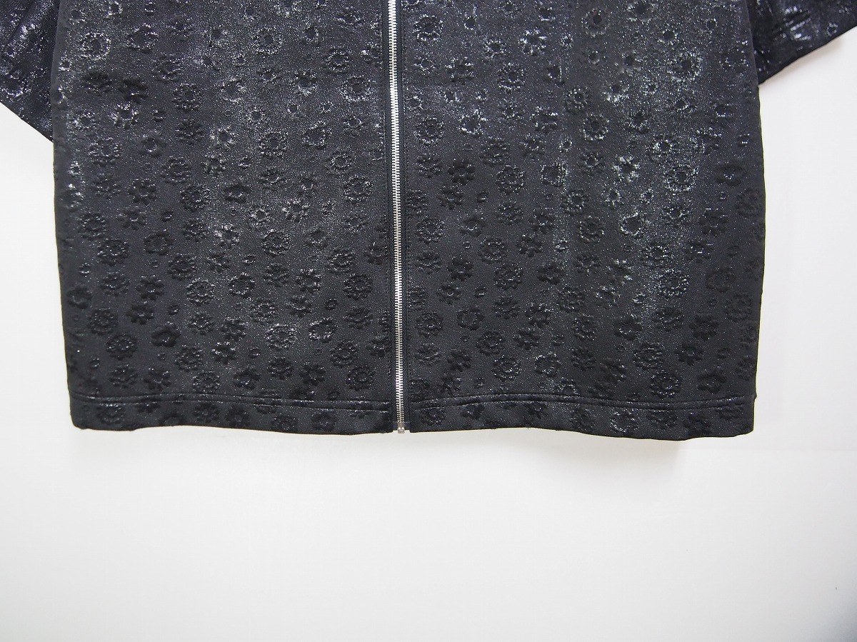 kaon カオン 装飾 半袖 プルオーバー カットソー 花柄 総柄 黒 ブラック KA14-CVTP2 サイズS(36) 209K_画像5