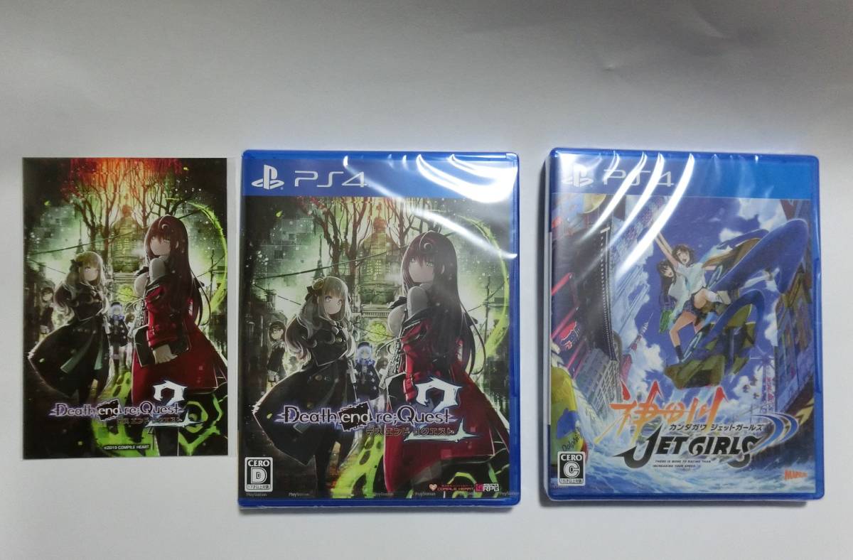PS4　新品　初回特典付き/デスエンドリクエスト2　神田川JET GIRLS　２点セット　　※送料無料
