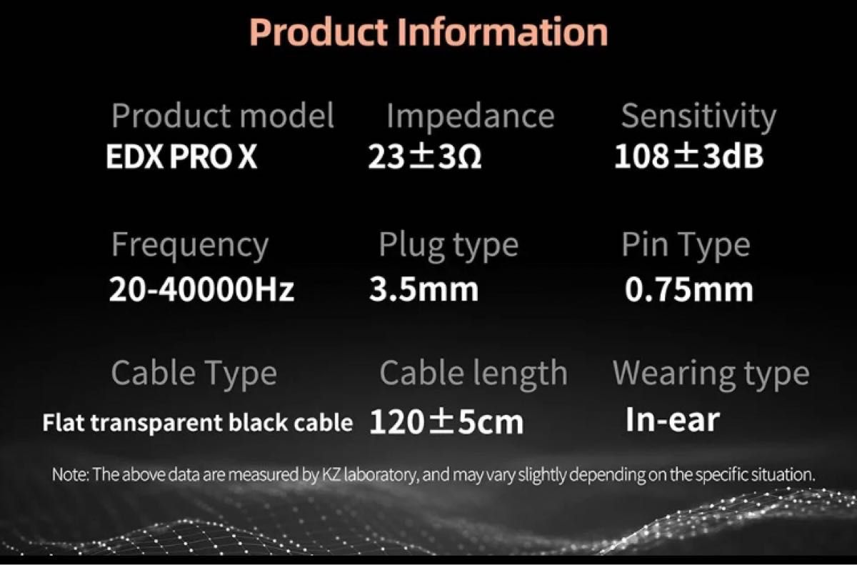 KZ EDX PRO X クリア（透明色）マイクなし 有線イヤホン イヤモニ ヘッドセット リケーブルイヤホン アップグレード