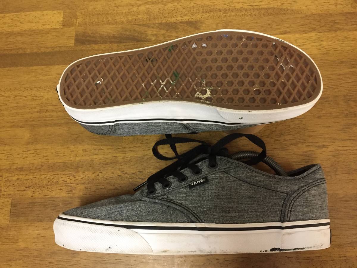 VANS モデル不明 霜降りグレー ２７．５ USED スケート_画像2