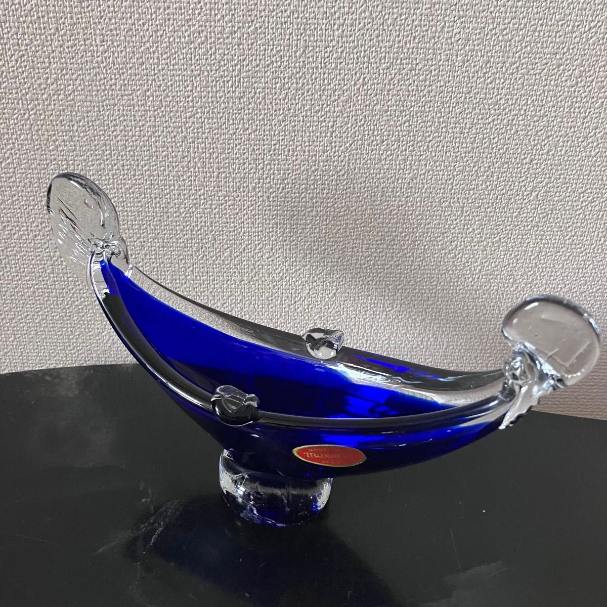 ゴンドラ 船 置物 ヴェネチアングラス ベネチアンガラス ムラーノ murano ムラノガラス 硝子細工 ベネチアンブルー