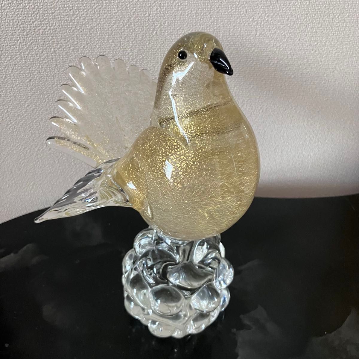鳥 置物 ベネチアングラス ヴェネチアンガラス ムラーノmurano ③ 鳥 ハト 鳩 ガラス置物 硝子細工 ベネチアングラス ヴェネチアン