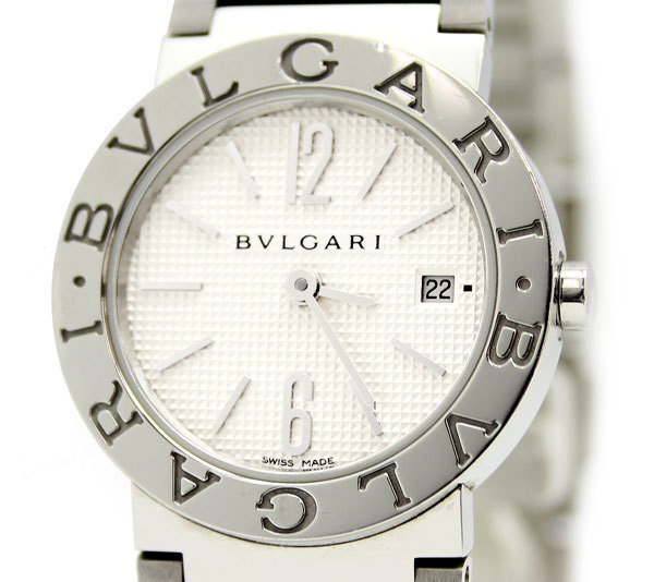 BVLGARI/ブルガリ BBL26S ブルガリブルガリ レディース 白文字盤 クォーツ ケース/Gカード付属_画像1
