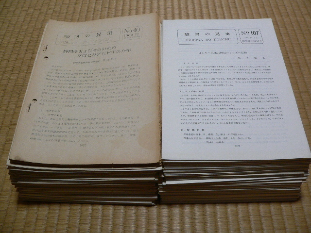 駿河の昆虫(静岡昆虫同好会会誌)40~152号 欠号あり 蝶・蛾・ 駿河の昆虫(静岡昆虫同好会会誌)40~152号 欠号あり 蝶・蛾・