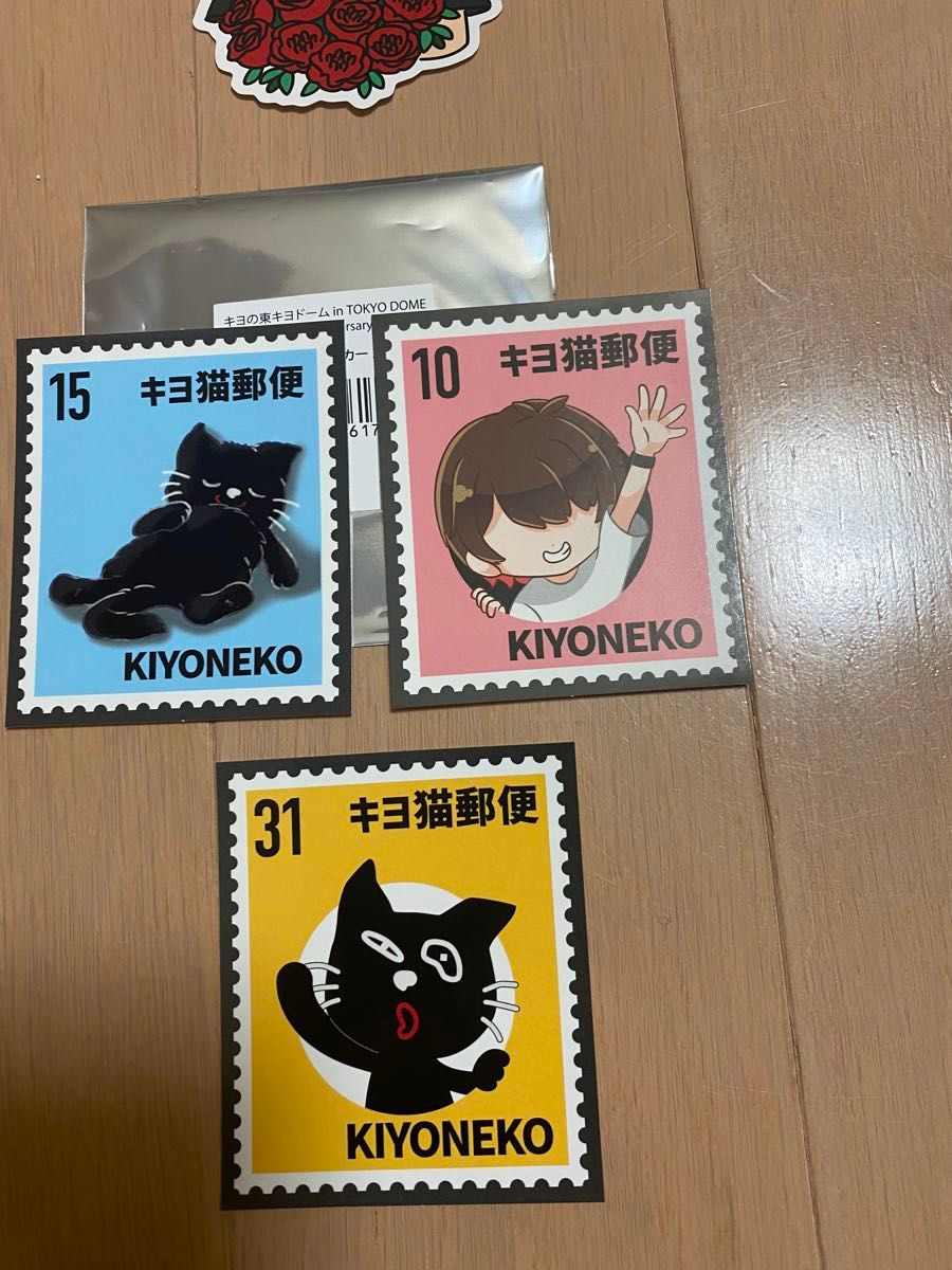キヨの東キヨドーム in Tokyo Dome H賞 キヨ猫ステッカー3枚 キヨの東キヨドーム in Tokyo Dome H賞 キヨ猫ステッカー3枚