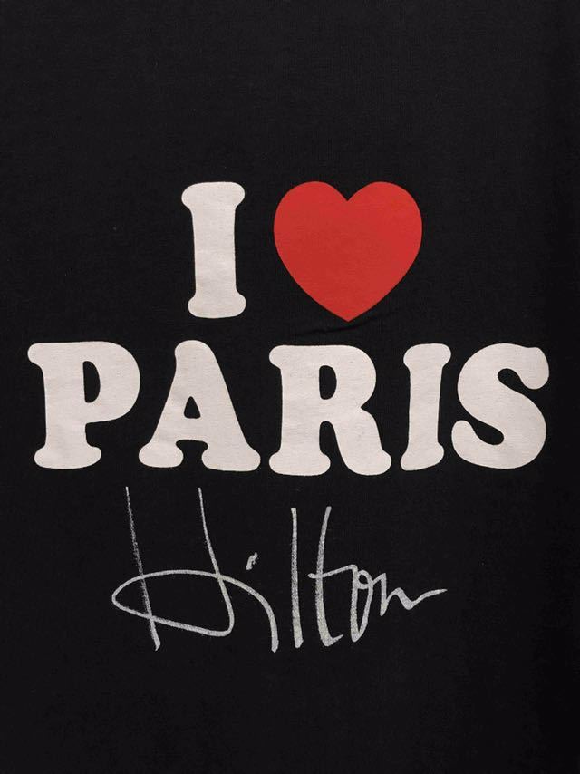 正規新品 20SS VETEMENTS ヴェトモン I LOVE PARIS パリ オーバーサイズ Tシャツ 黒 XS_画像3