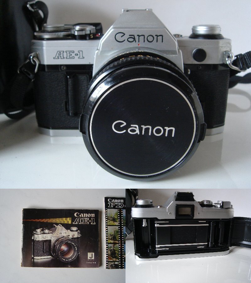  70'S 動作確認済 キヤノン Canon AE-1 シルバー & 50mm & 135mmレンズセット 一眼レフ ズームレンズのセット シルバー ボディ 銀_画像2