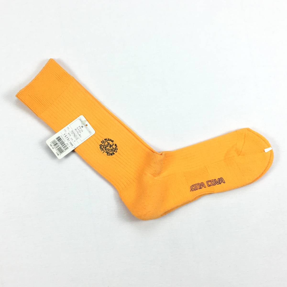  new goods [SINA COVA/sinakoba] water . Logo embroidery!! socks / socks FREE( approximately 25~27cm) orange /sina004