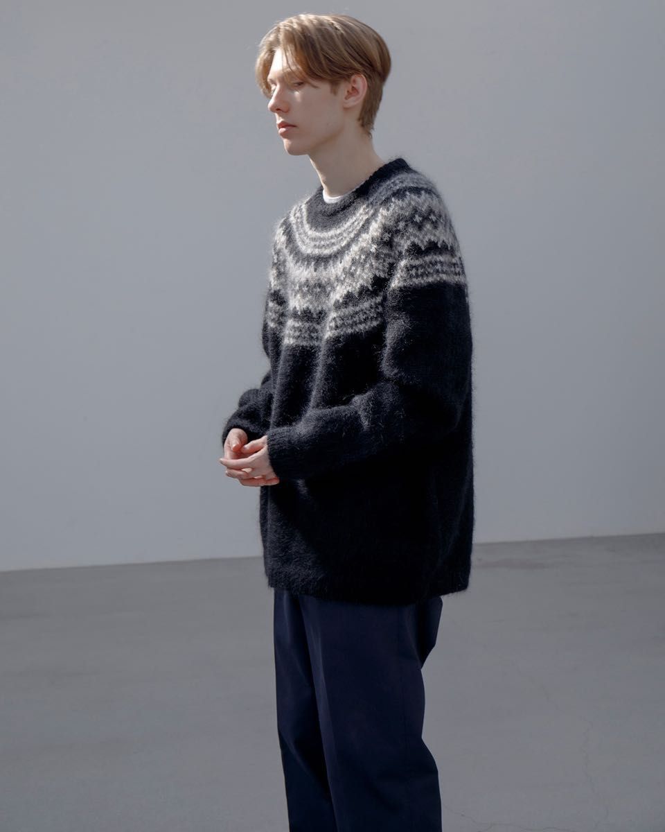 23AW uniform experiment モヘヤノルディック ニット 4 uniform experiment MOHAIR NORDIC CREWNECK KNIT ノルディック
