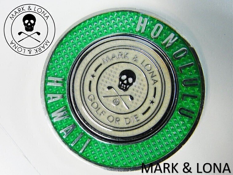 正規★MARK&LONA マーク&ロナ★Aina Ball Marker アイナボールマーカー【MLS-0B-SZ80HWJ】グリーン緑【本物保証】HAWAII ハワイ店限定