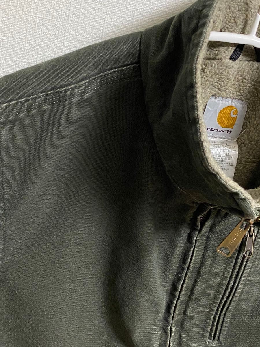 MOSモスグリーン Carhartt カーハート ダック ベスト ボア MOSモスグリーン Carhartt カーハート ダック ベスト ボア