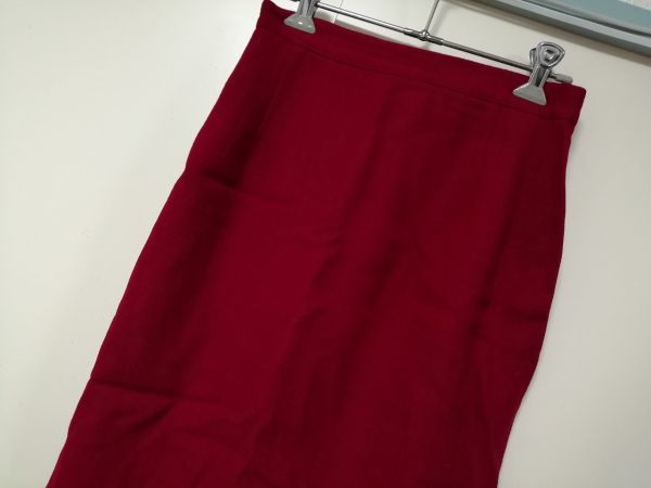 jjyk3-1352 ■ Talbots PETITES ■ タルボット スカート ボトムス タイト ウール 赤 4 M_画像2