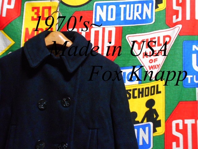 2022年最新入荷 ★小さめサイズなBoy's16表記★Made in USA製アメリカ製Fox Knappフォックスナップビンテージ8ボタンメルトンウールピーコート70s70年代~XS XSサイズ以下 2022年最新入荷 ★小さめサイズなBoy's16表記★Made in USA製アメリカ製Fox Knappフォックスナップビンテージ8ボタンメルトンウールピーコート70s70年代~XS XSサイズ以下