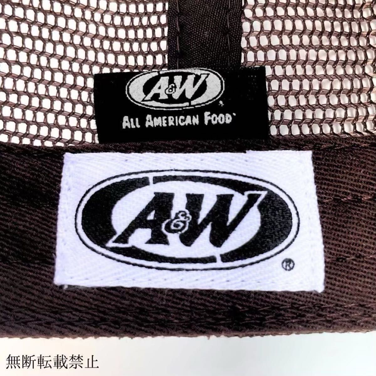 新品 タグ付き 超美品 正規品 A&W キャップ メッシュロゴ 新品 タグ付き 超美品 正規品 A&W キャップ メッシュロゴ