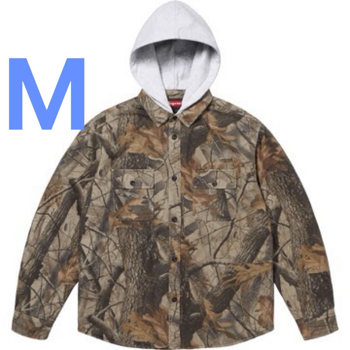 Supreme Quilted Lined Hooded Flannel Shirt Supreme Quilted Lined Hooded Flannel Shirt
