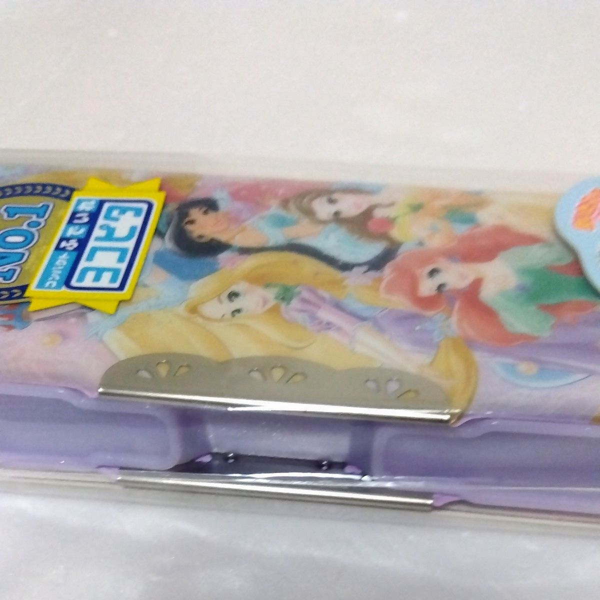 サンスター文具 ディズニー ペンケース コンパクトふでいれ ヨコピタ ホログラム プリンセス S1313150 筆箱 両面開き