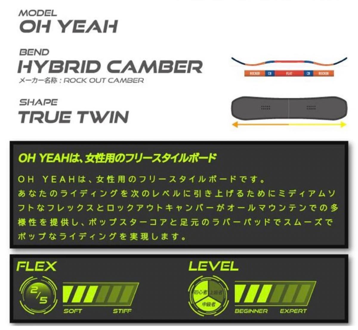 新品未使用 軽量ハイブリッドボード salomon oh yeah 143cm 新品未使用 軽量ハイブリッドボード salomon oh yeah 143cm
