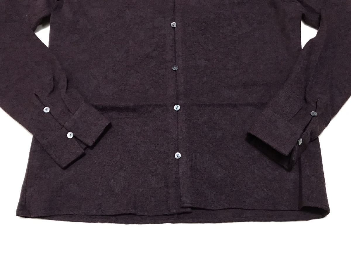 individual sentiments オープンカラーシャツ 1 BORDEAUX インディビジュアルセンチメンツ 開襟 シャツ 長袖シャツ  L/S カットソー