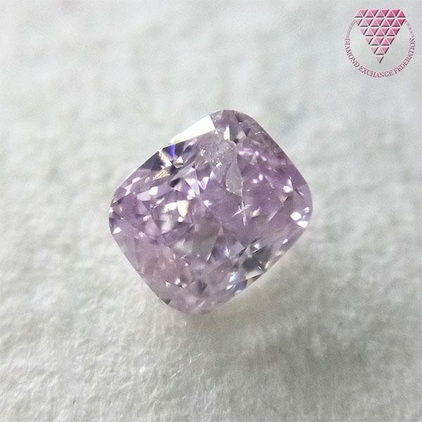 0.319 ct Fancy Light Purplish Pink CGL ダイヤモンド ルース DIAMOND EXCHANGE FEDERATION