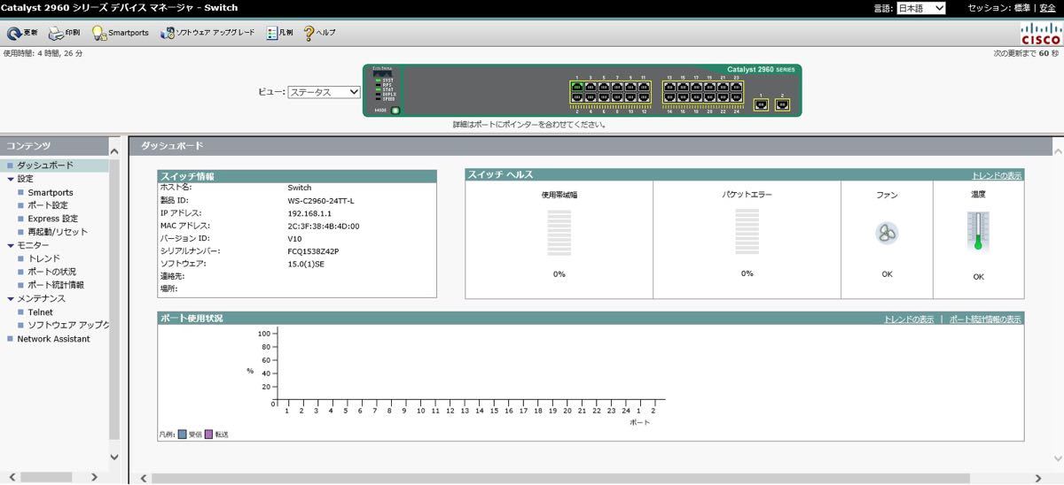 【CCNA、CCNP】4台セットCisco892J、Catalyst2960