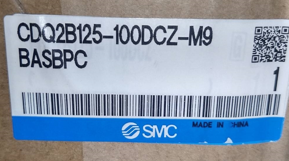 ★新品未使用★SMC　大口径薄形シリンダ 複動 片ロッッド　CDQ2B125-100DCZ-M9BASBPC