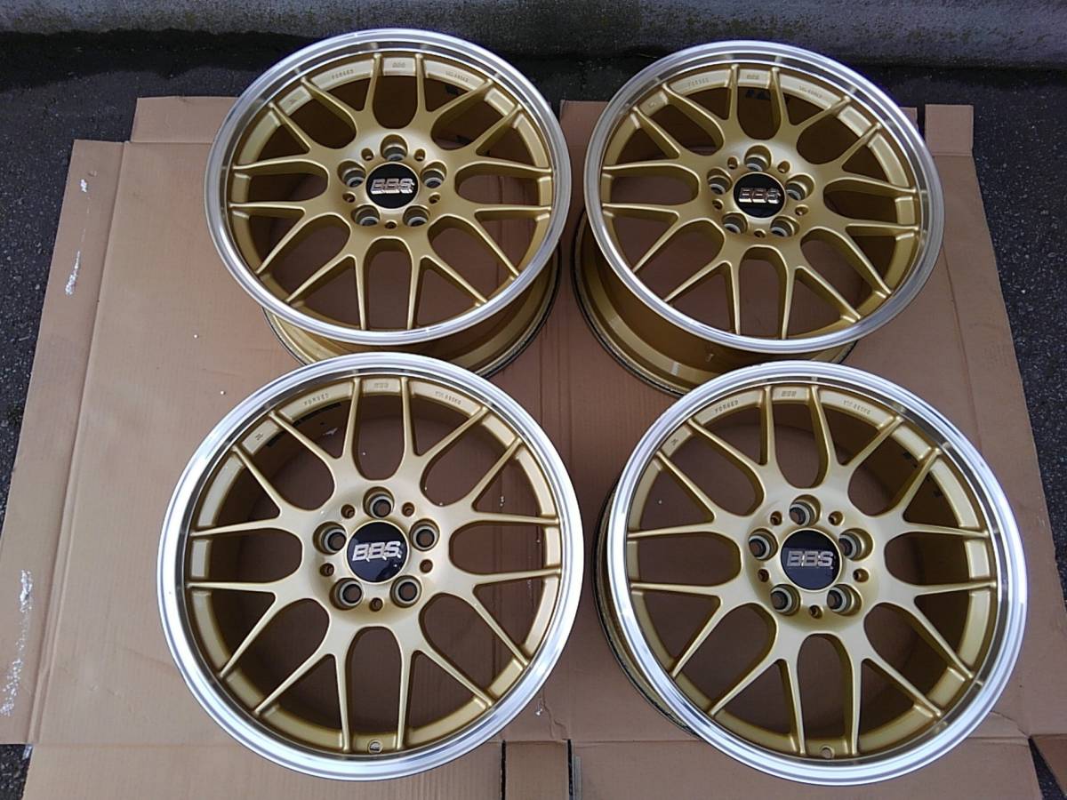 ★BBS 鍛造 FORGED RG-R RG703H 8J 5H/PCD114.3 IS+40 現行品 ホイールのみ 4本同サイズ ルミオン,オデッセイ,SAI,マークX,クラウン等に★_画像1