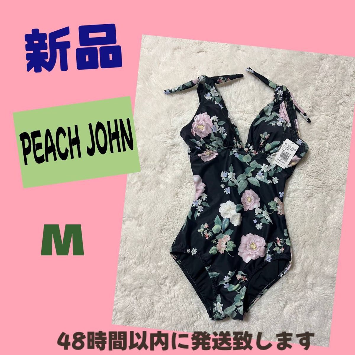 未使用PEACH JOHN ピーチジョン 水着 スイムウエア sizeM花柄