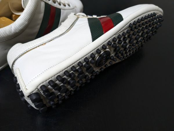 未使用 グッチ 7 Gucci シェリーライン ドライビングスニーカー 未使用 グッチ 7 Gucci シェリーライン ドライビングスニーカー