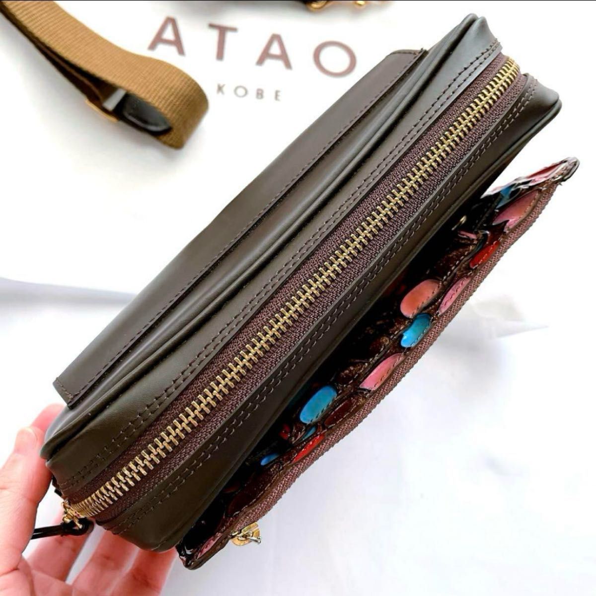 希少】ATAO アタオ タートルシェル 3wayショルダーバッグ 希少】ATAO アタオ タートルシェル 3wayショルダーバッグ