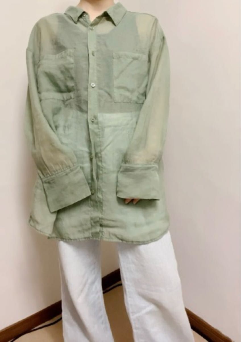 P00042 MURUA オーバーシアーシャツ 難あり 羽織 長袖シャツ シャツ