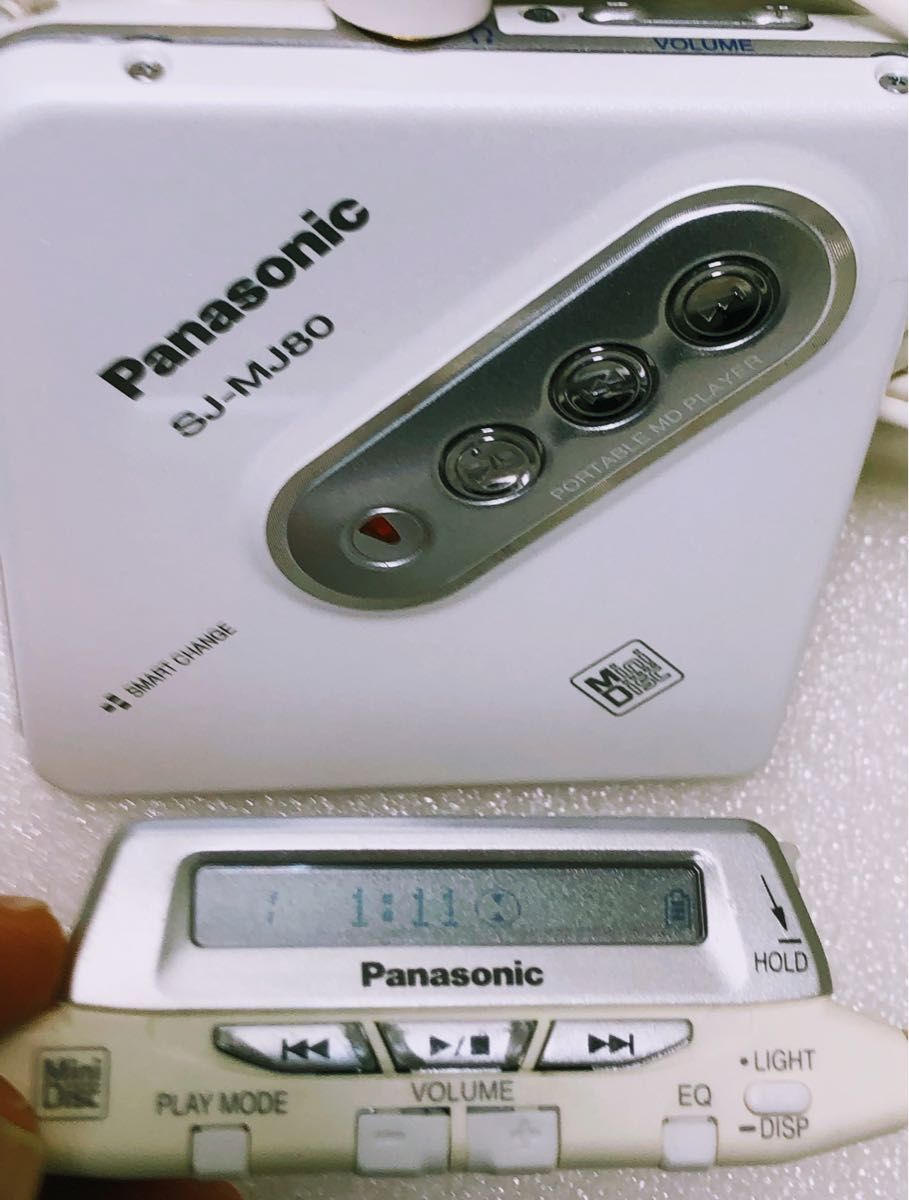 Panasonic ポータブル MD プレーヤーSJーMJ80 (動作確認済み Panasonic ポータブル MD プレーヤーSJーMJ80 (動作確認済み
