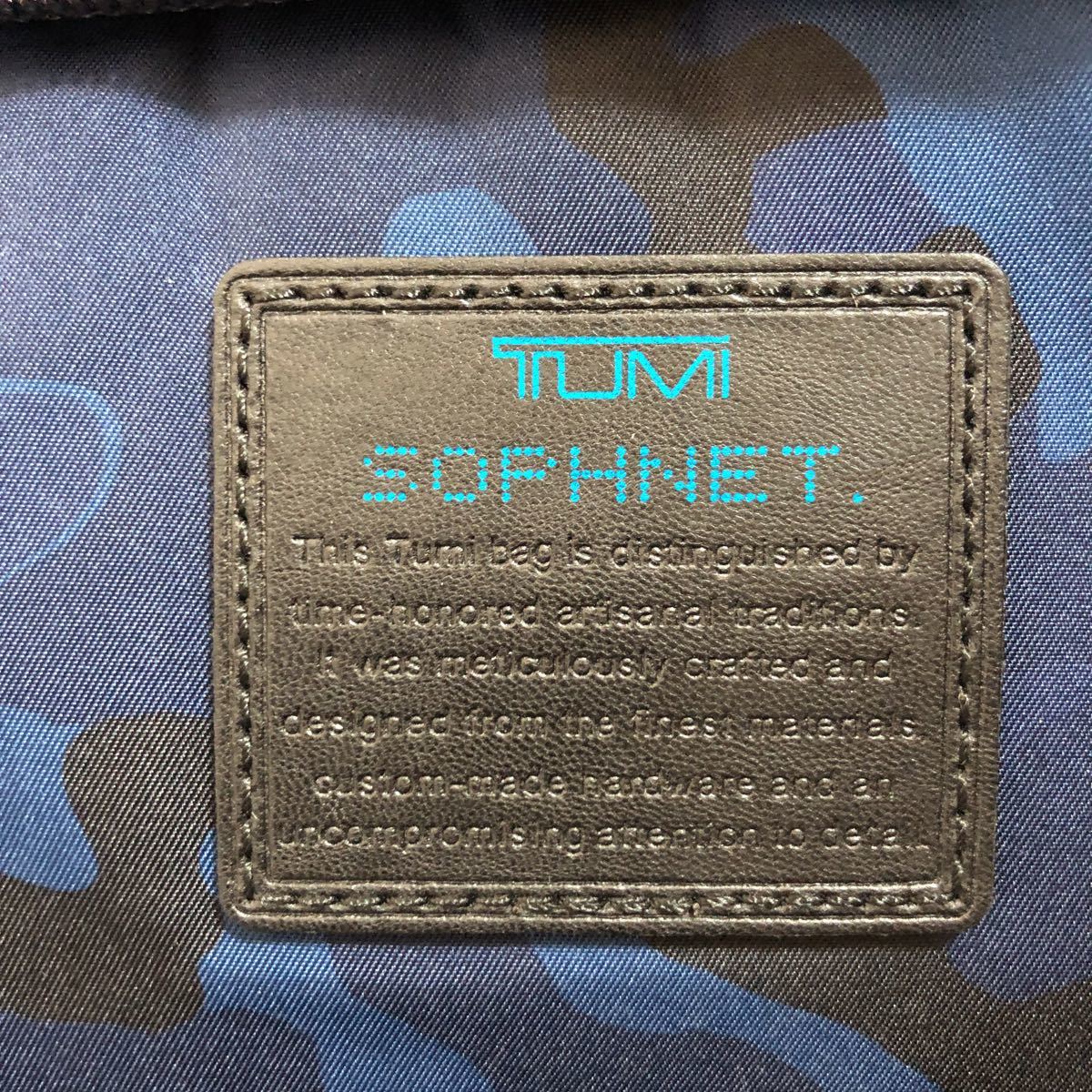 【SOPHNET×TUMI】ボディーバッグ ネイビー / ワンショルダー モントレースリング ソフネット ブリーフケース 紺_画像5