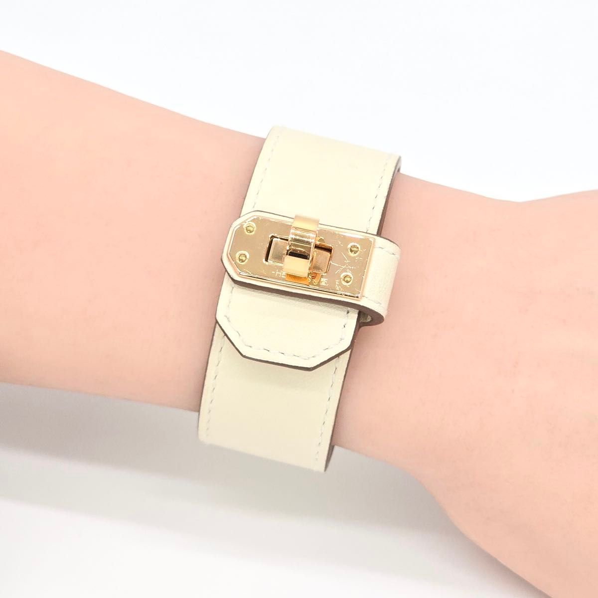 エルメス レザーブレスレット ケリー・ツイスト PM T2 手首周り エルメス レザーブレスレット ケリー・ツイスト PM T2 手首周り