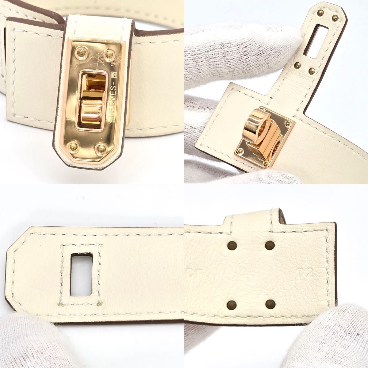 エルメス レザーブレスレット ケリー・ツイスト PM T2 手首周り エルメス レザーブレスレット ケリー・ツイスト PM T2 手首周り