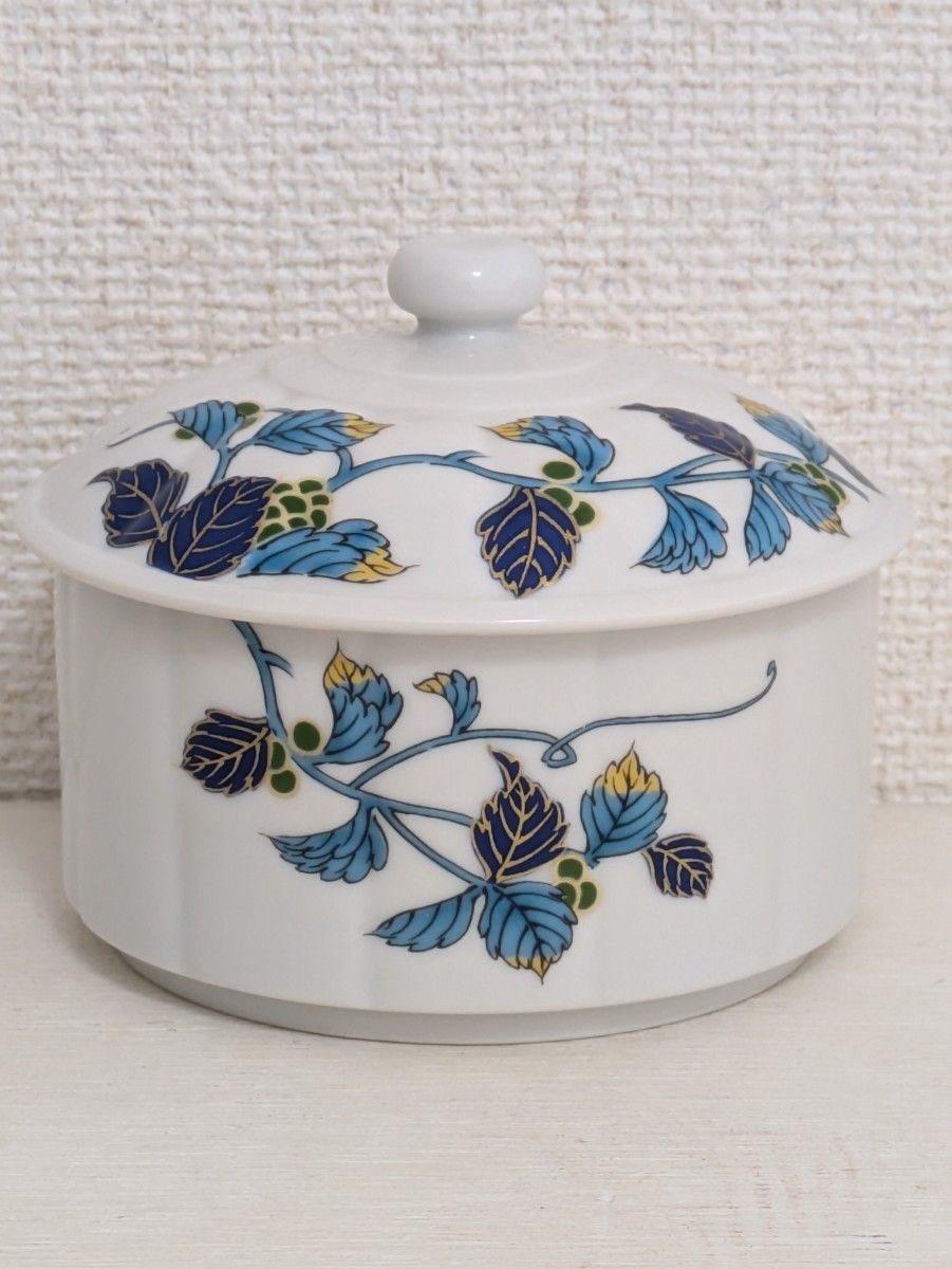 蓋付き器 錦松梅 光峰作 足付 希少 有田焼 光峰作 錦松梅 金彩蓋付き器 蓋付き小鉢 2個セット 旭翁