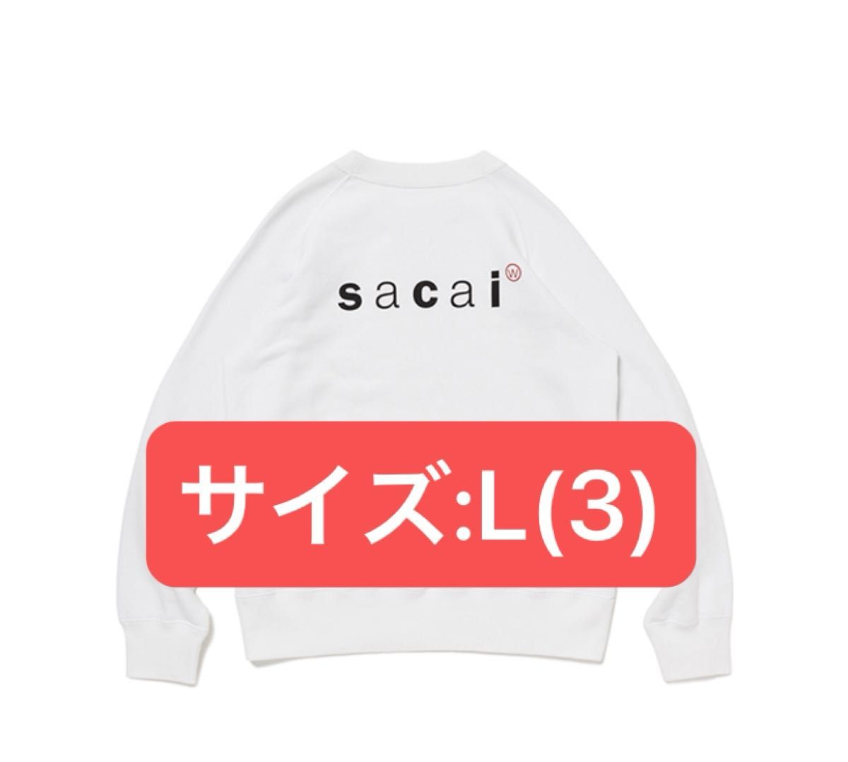 送料関税込【sacai】WTAPSコラボ コットンスウェットシャツ sacai WTAPS Print Pullover スウェット