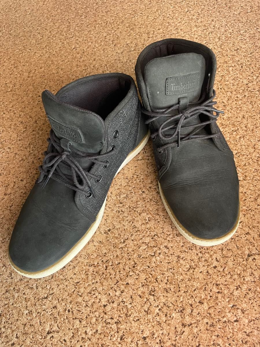 Timberland ortholite グレーブラック デニム&スウェード 25 5 Timberland ortholite グレーブラック デニム&スウェード 25 5