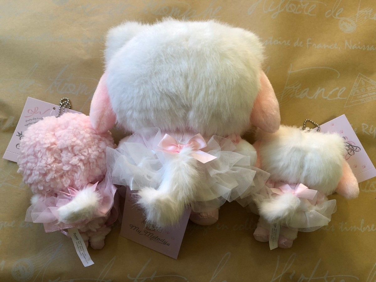 サンリオ 白猫バレリーナ マイメロディ ぬいぐるみ マスコット サンリオ 白猫バレリーナ マイメロディ ぬいぐるみ マスコット