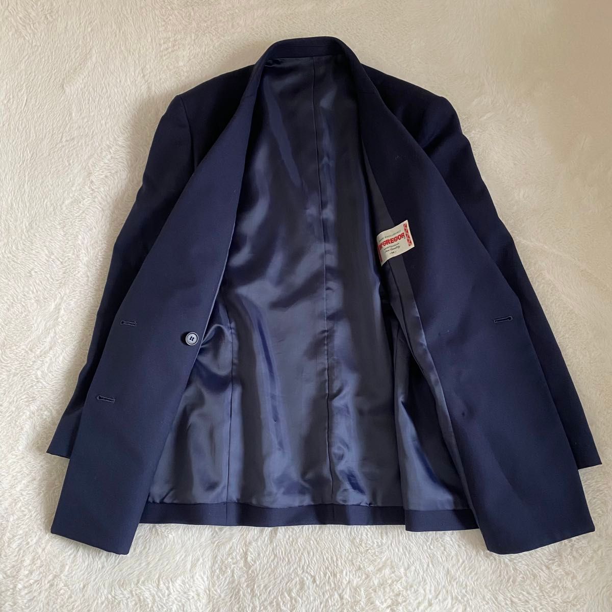 McGREGOR マックレガー 紺ブレザー 金ボタン ダブル ジャケット McGREGOR マックレガー 紺ブレザー 金ボタン ダブル ジャケット