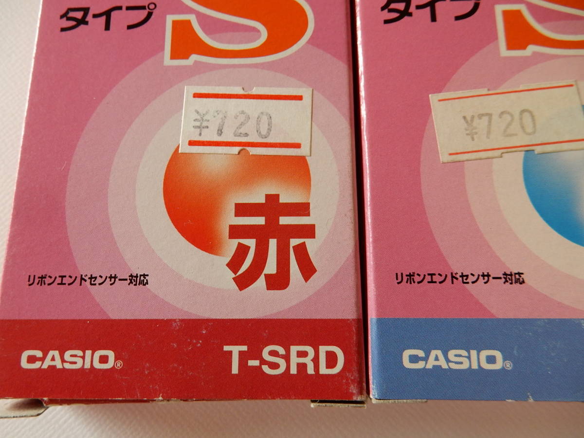 # распродажа Casio /CASIO текстовой процессор для общий красящая лента модель S [T-SRD/ красный ][T-SBU/ синий ] 2 шт set [PX-1/7/8/9.V/10*C/11*C/30. Lupo. Sanwa -do др. 