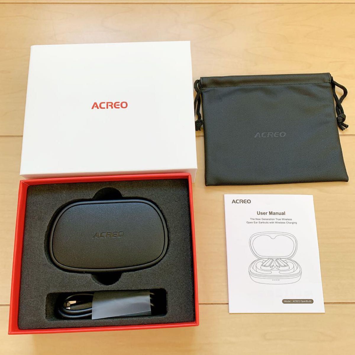 新世代 ワイヤレスイヤホン オープンイヤー ワイヤレス充電 電話 音楽再生 音量調節 ACREO Openudsマイク付 ブラック 新世代 ワイヤレスイヤホン オープンイヤー ワイヤレス充電 電話 音楽再生 音量調節 ACREO Openudsマイク付 ブラック