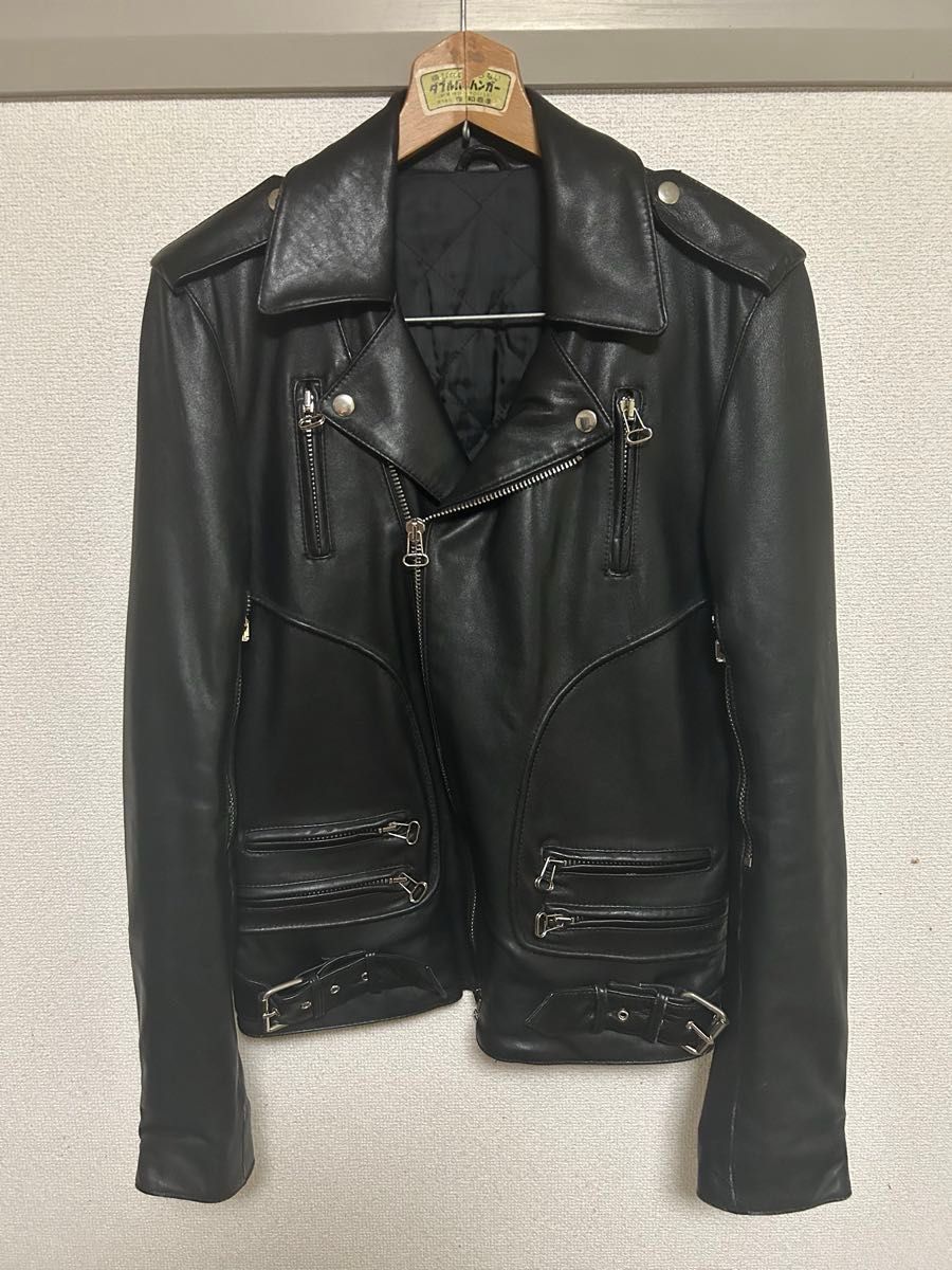 希少 BALMAIN バルマン パーフェクトレザーダブルライダース 48 希少 BALMAIN バルマン パーフェクトレザーダブルライダース 48
